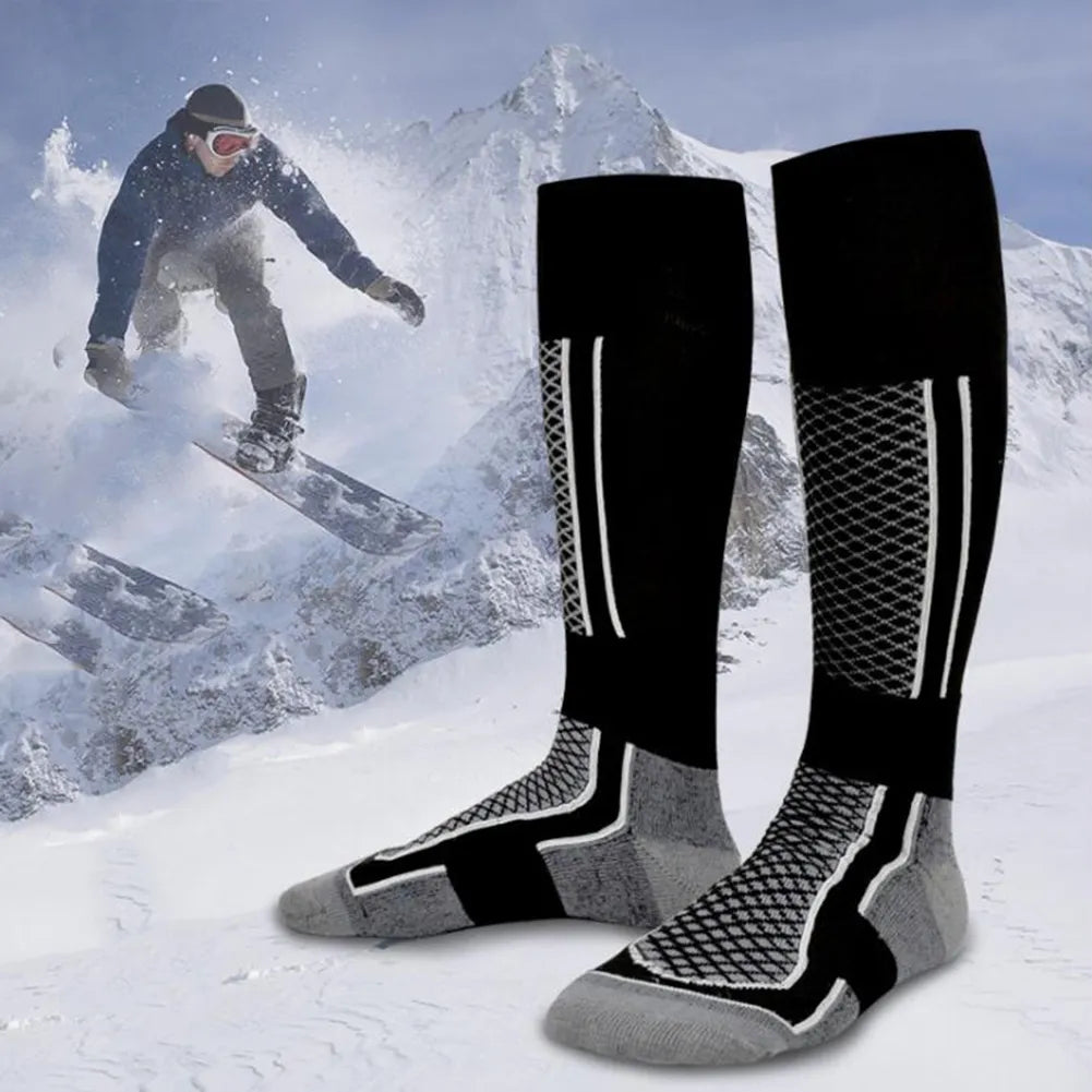 Thick Cotton Ski Socks – Moisture-Wicking & Thermal Socks for Men & Women | Sports, Snowboard, Cycling