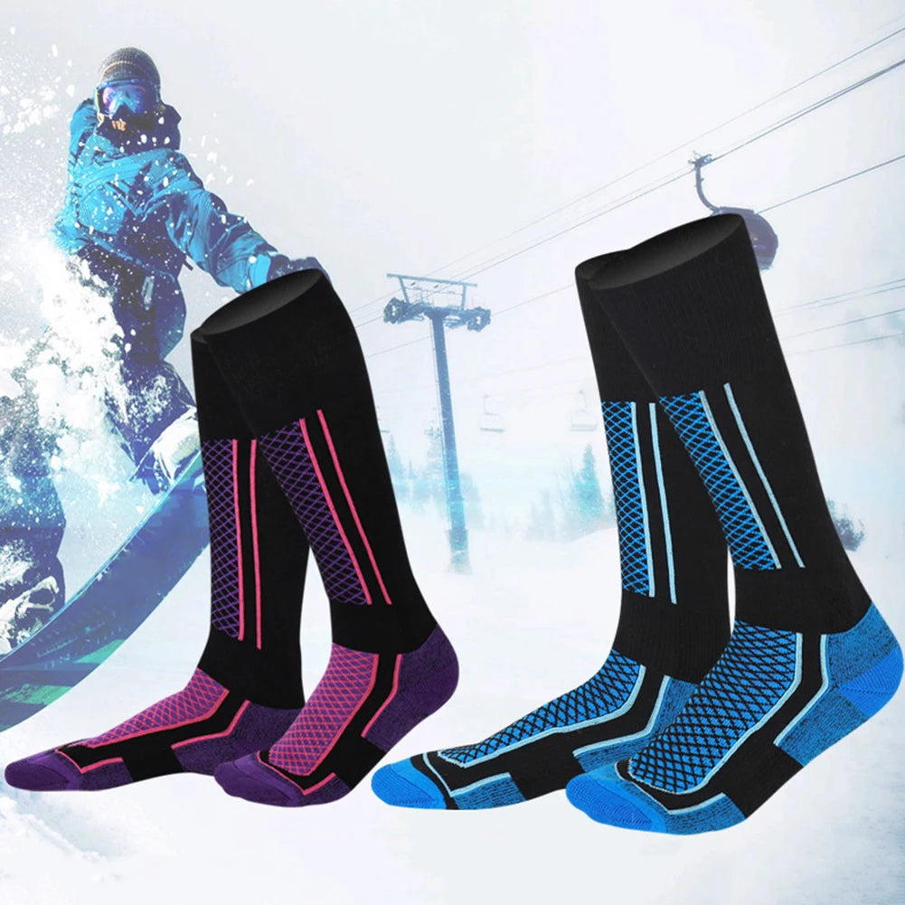Thick Cotton Ski Socks – Moisture-Wicking & Thermal Socks for Men & Women | Sports, Snowboard, Cycling