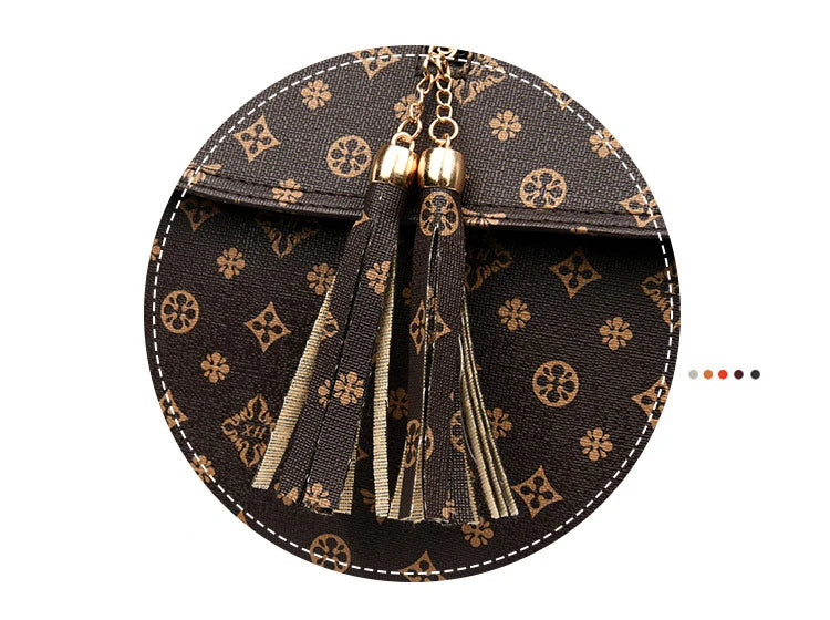 GLMAHUA Women's Retro Backpack – Tassel Zipper Schoolbag for Travel, Books & Daily Use