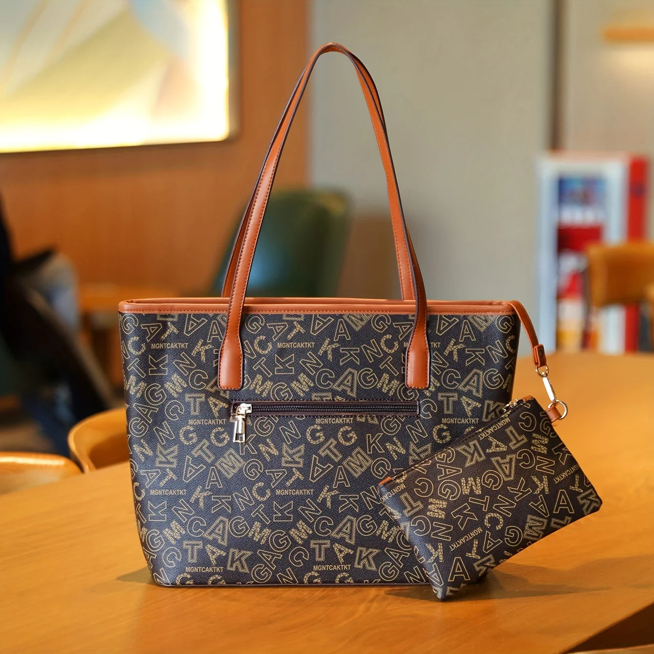 Women's Stylish Handbag Set (Tote & Purse)