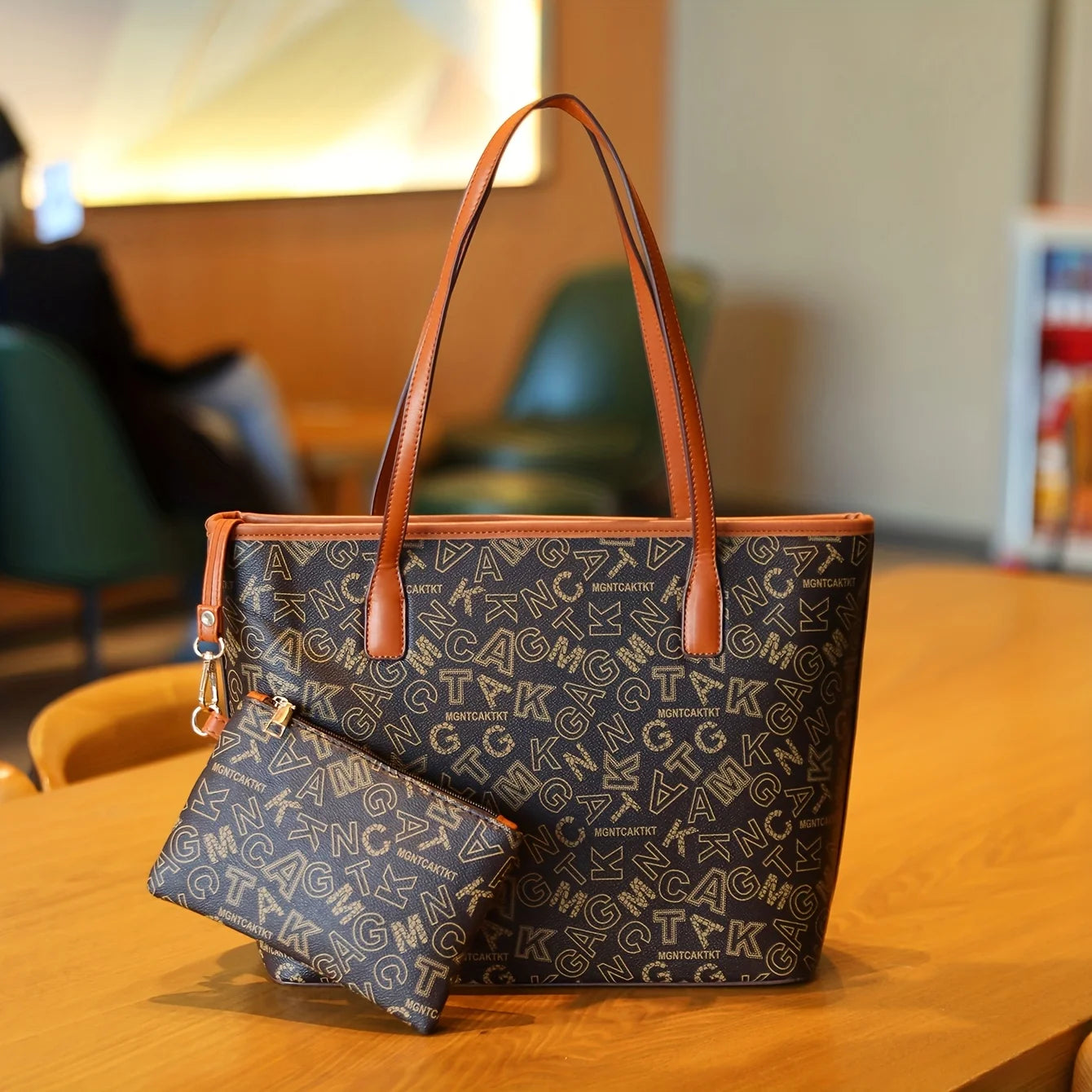 Women's Stylish Handbag Set (Tote & Purse)