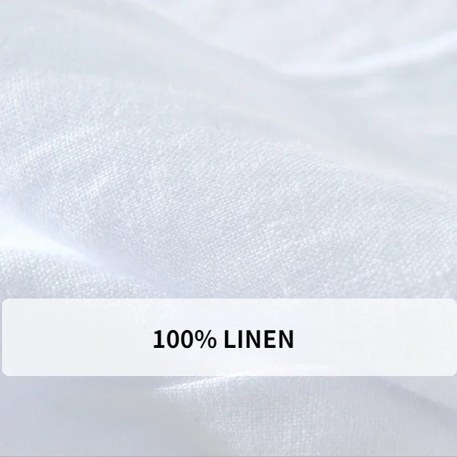 Men's 100% Linen Casual Pants – Simple & Oversized Pure Color Trousers for Spring/Summer
