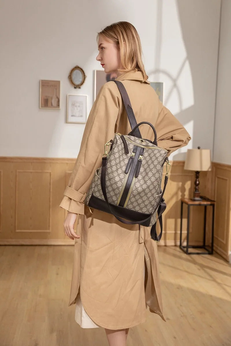 Women's Vintage Anti-Theft Backpack