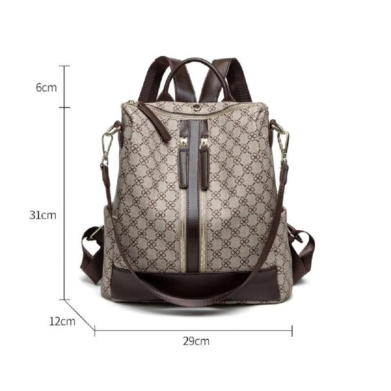Women's Vintage Anti-Theft Backpack