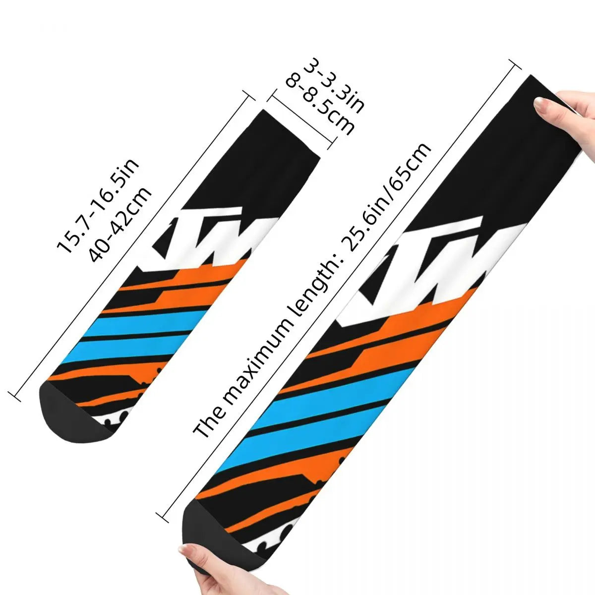 Funny Happy Sock for Men Truewin Motorbike Hip Hop Ready Race Enduro Cross Motocross Pattern Printed Crew Sock Novelty Gift