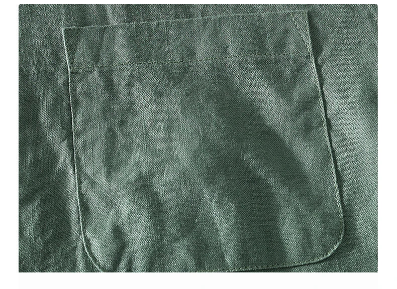Men's 100% Linen Short Sleeve Summer Shirt